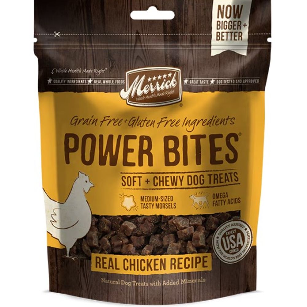 Merrick, Real Chicken Recipe Power Bites, 6 oz