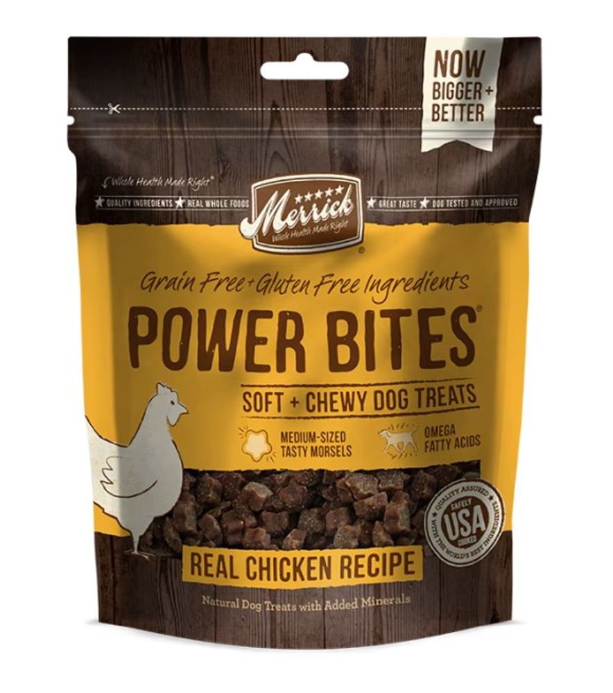 Merrick, Real Chicken Recipe Power Bites, 6 oz