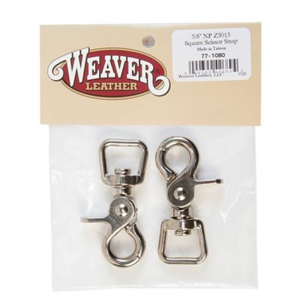Weaver, Z5015 Square Scissor Snaps, 2 pk