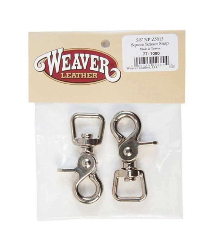 Weaver, Z5015 Square Scissor Snaps, 2 pk