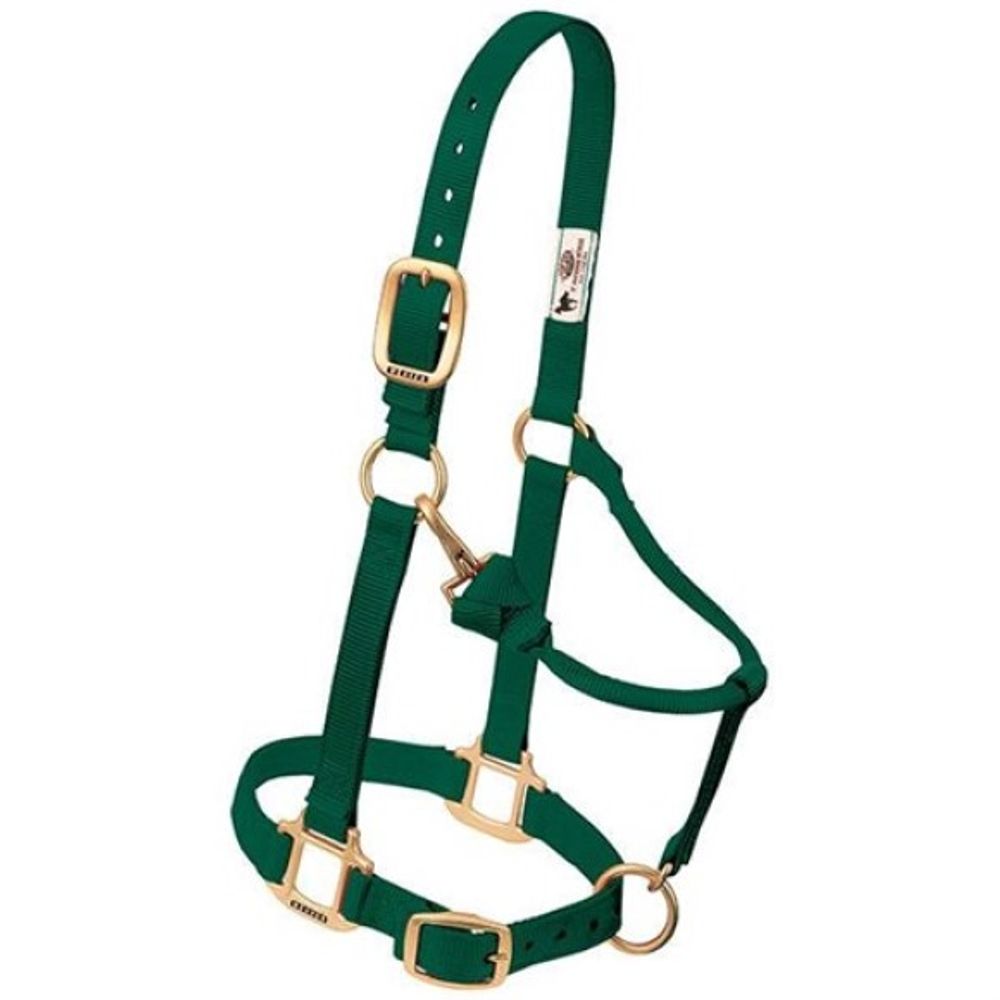 Weaver, Hunter Green Large Original Adjustable Chin & Throat Snap Halter
