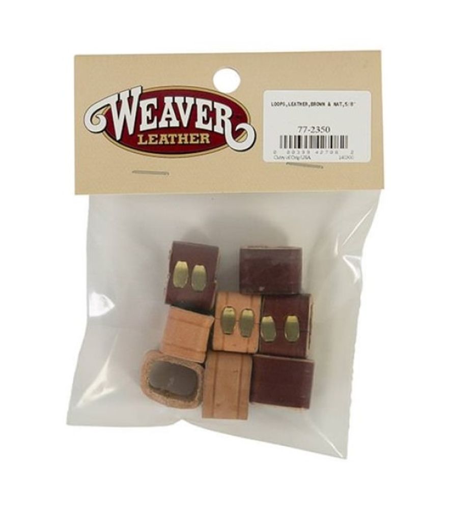 Weaver, 5/8" Leather Loops, 8 pk
