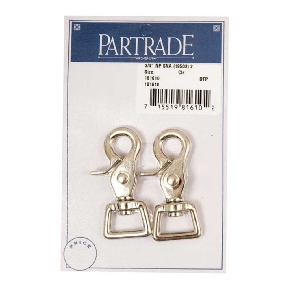 Partrade, 3/4" Nickel Plated Snap, 2 pk
