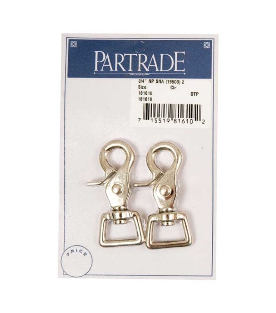 Partrade, 3/4" Nickel Plated Snap, 2 pk