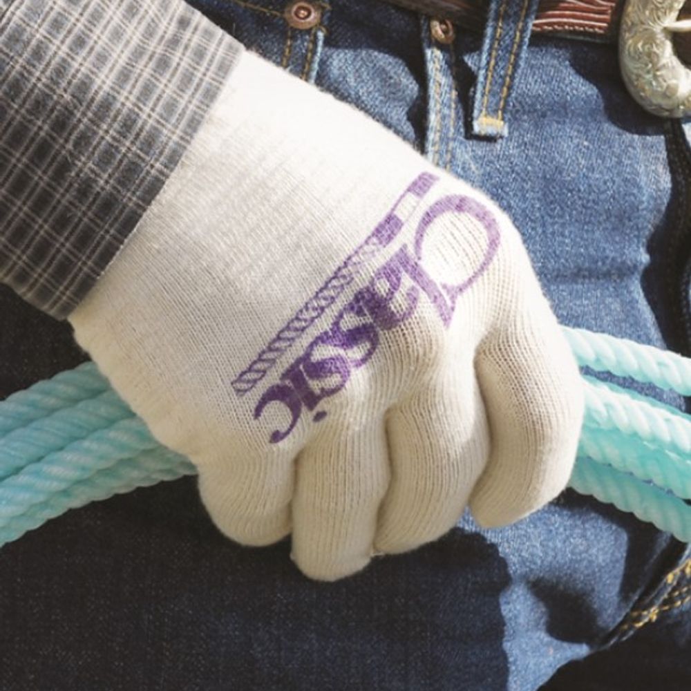 Classic, Large Cotton Roping Gloves, 12 pk