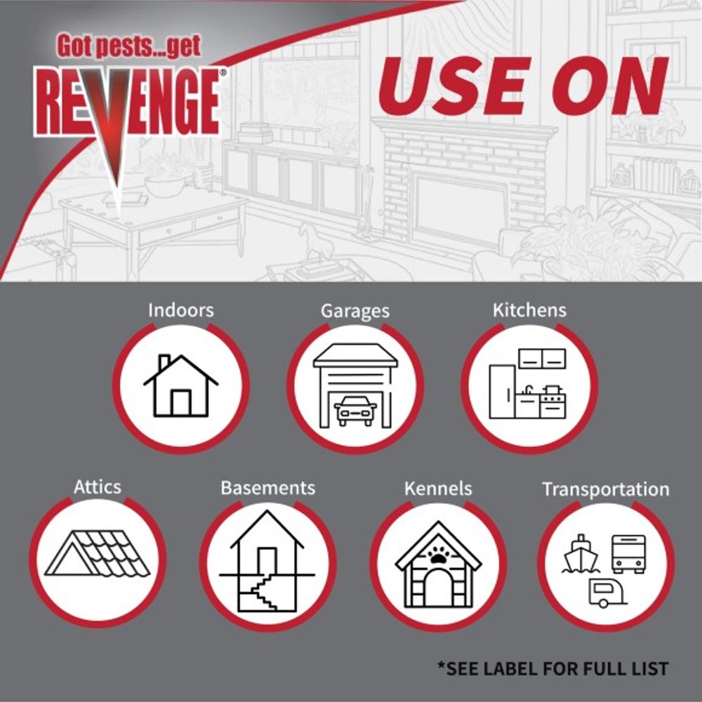 Revenge, Flea Fogger Aerosol, 3 pk