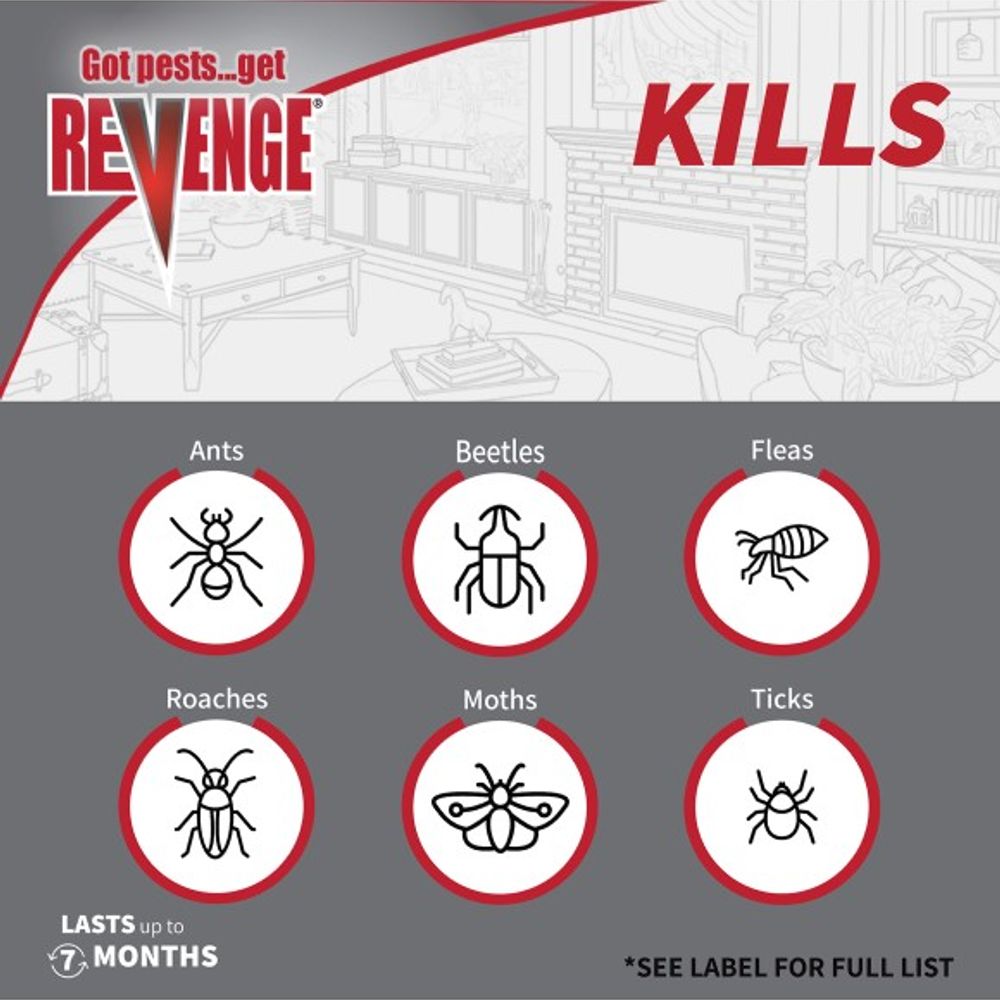 Revenge, Flea Fogger Aerosol, 3 pk