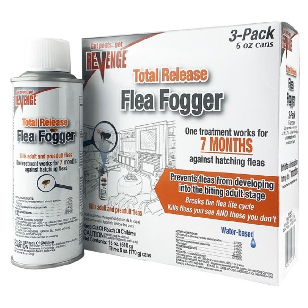 Revenge, Flea Fogger Aerosol, 3 pk