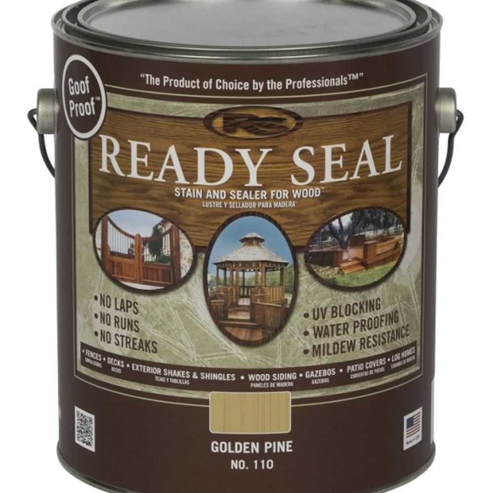 Ready Seal, Golden Pine Wood Stain & Sealer, 1 gal 