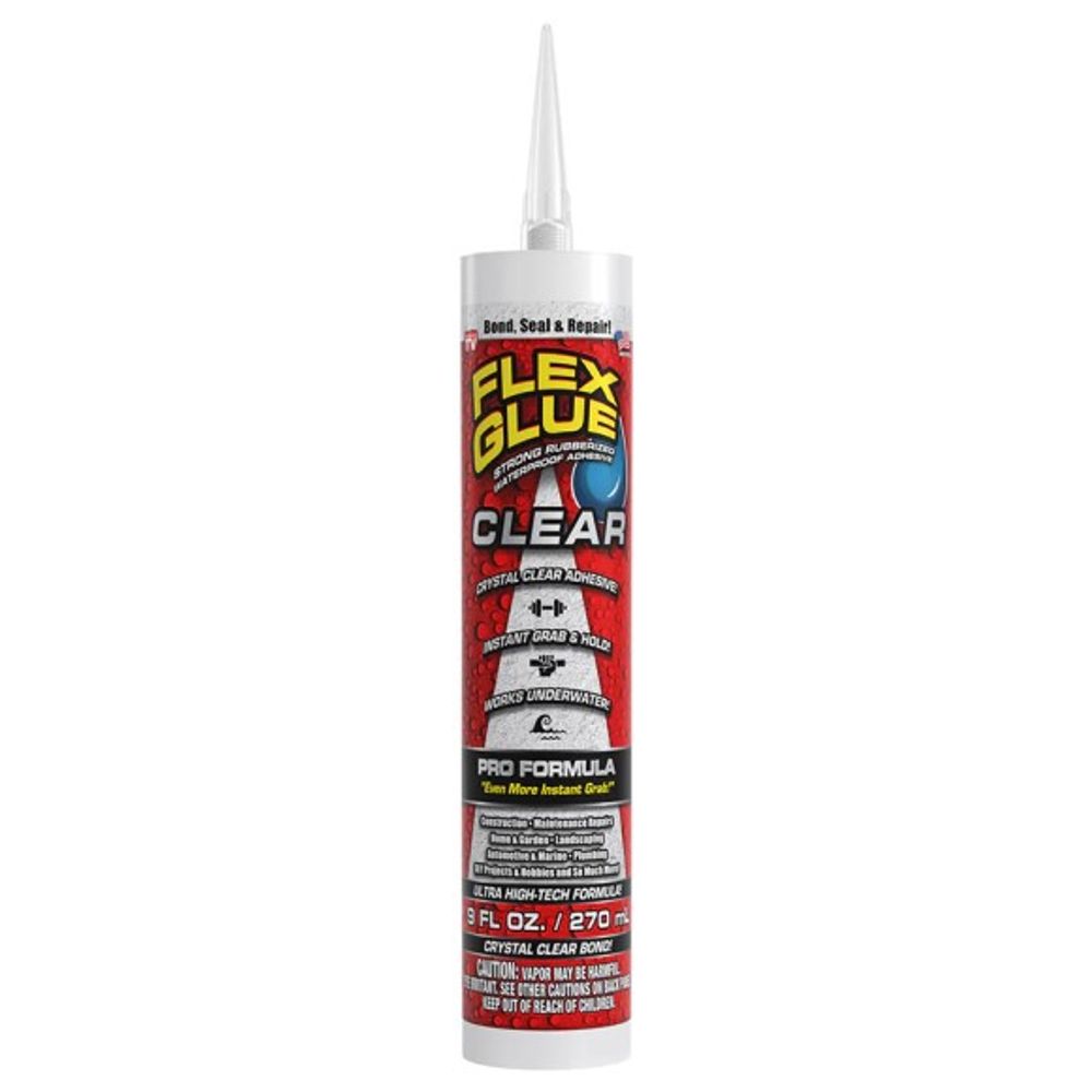 Flex Seal, Clear Flex Glue Caulk Gun Cartridge, 9 oz    