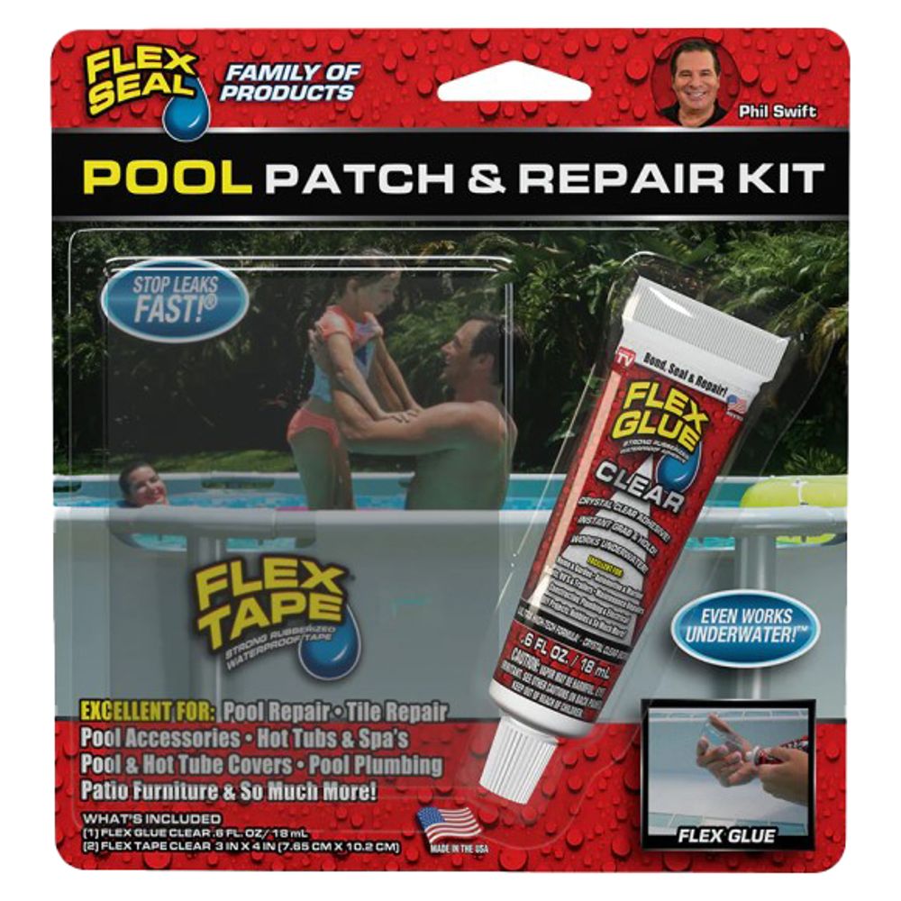 Flex Seal, Clear Pool Patch & Repair Kit, 0.6 fl oz