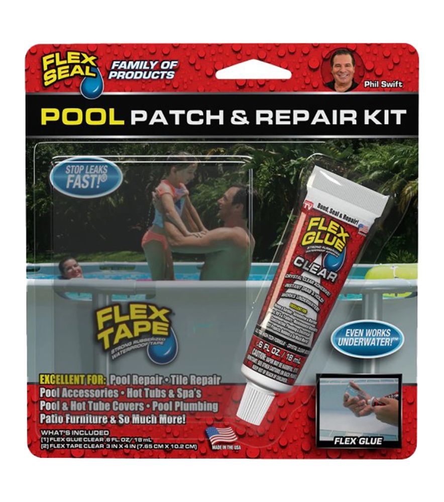 Flex Seal, Clear Pool Patch & Repair Kit, 0.6 fl oz
