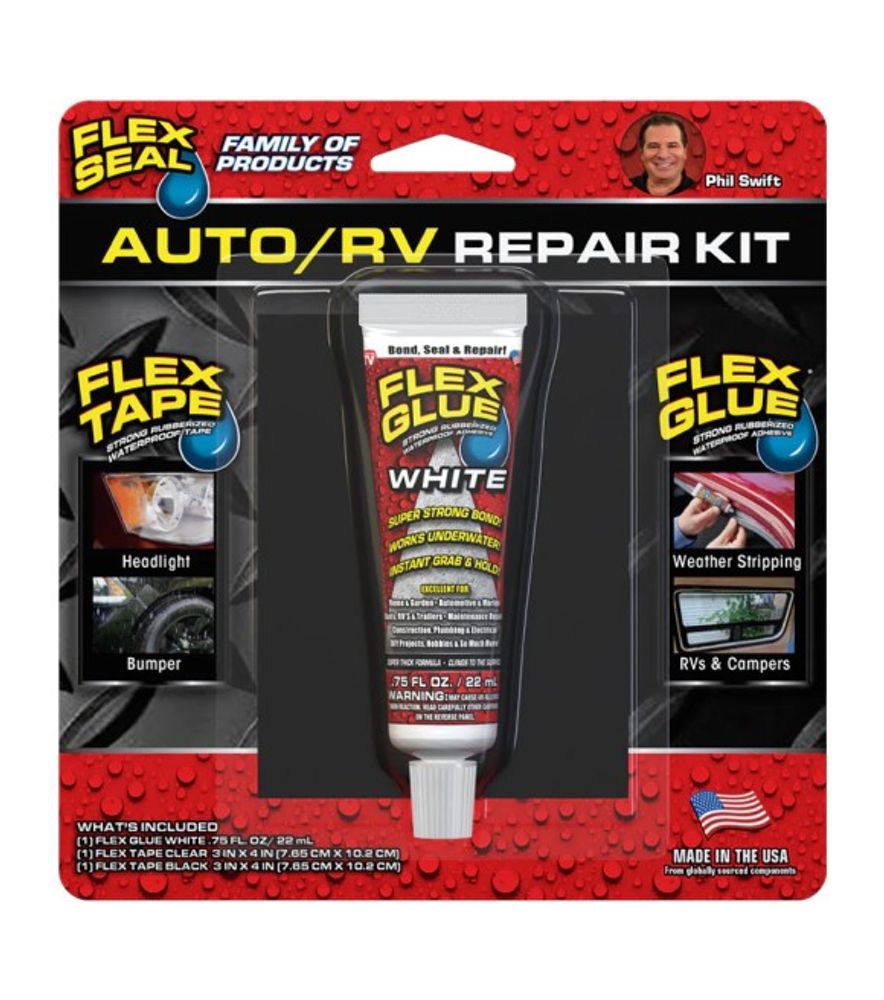 Flex Seal, White Flex Glue Auto/RV Repair Kit, .75 fl oz