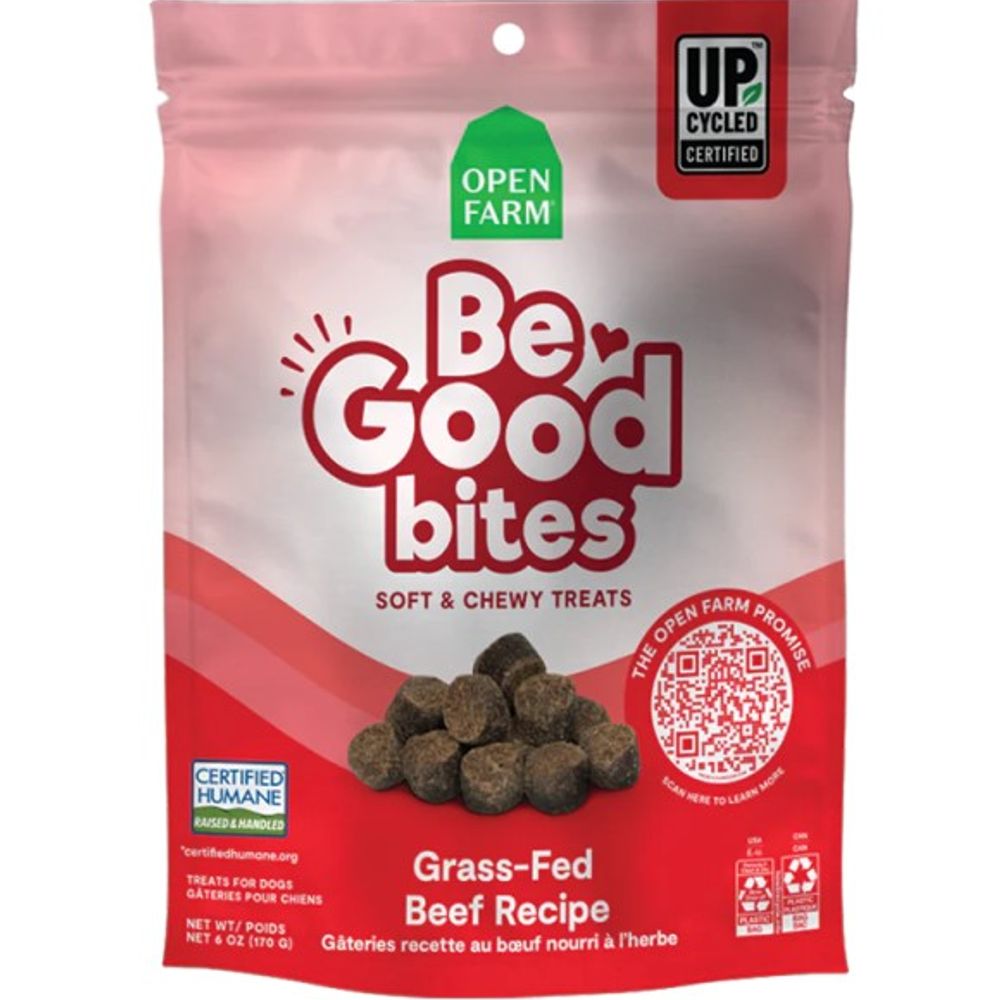 Open Farm, Be Good Bites Beef Dog Treats, 6 oz