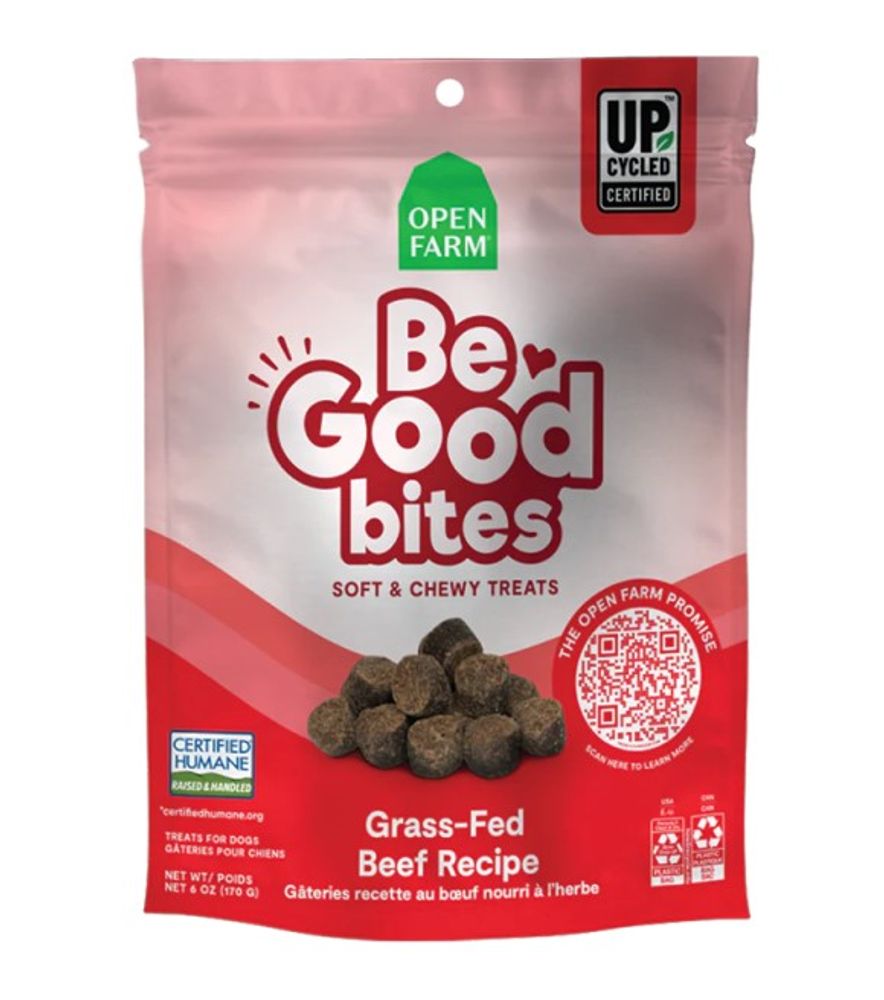 Open Farm, Be Good Bites Beef Dog Treats, 6 oz