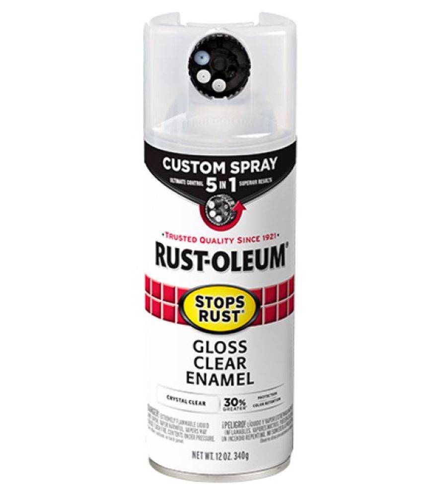 Rust-Oleum, Gloss Clear 5-in-1 Protective Enamel with Custom Spray, 12 oz