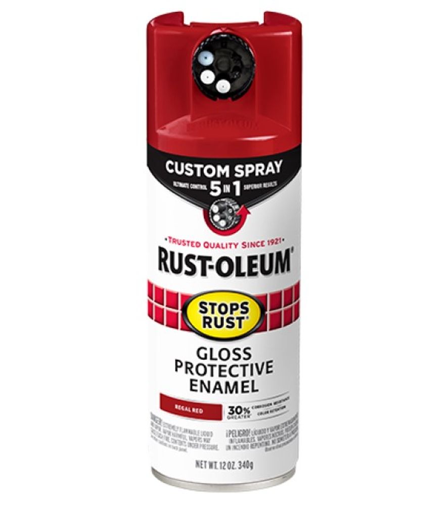Rust-Oleum, Gloss Regal Red 5-in-1 Protective Enamel with Custom Spray, 12 oz