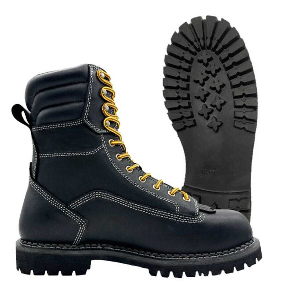 Chinook, Men's Black 8" Lace-to-Toe Waterproof Logger Boots