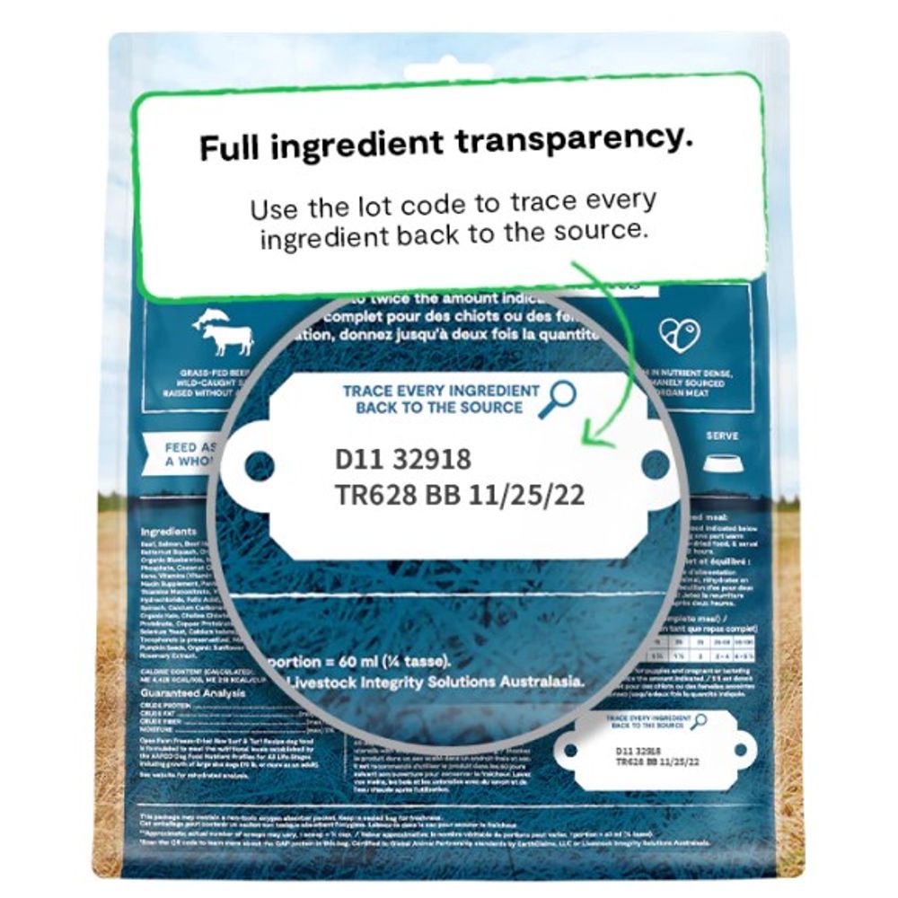 Open Farm, Freeze-Dried Raw Surf & Turf Dog Food