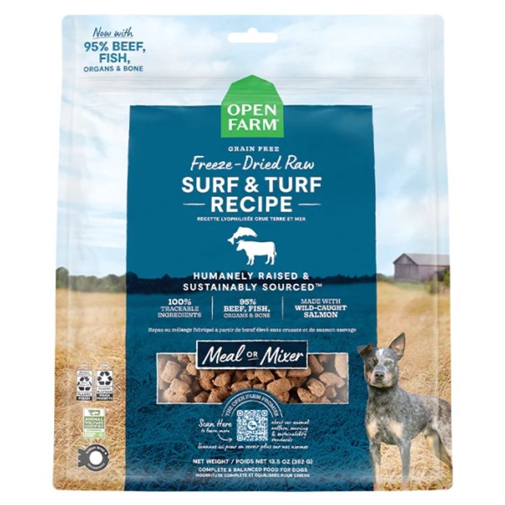 Open Farm, Freeze-Dried Raw Surf & Turf Dog Food