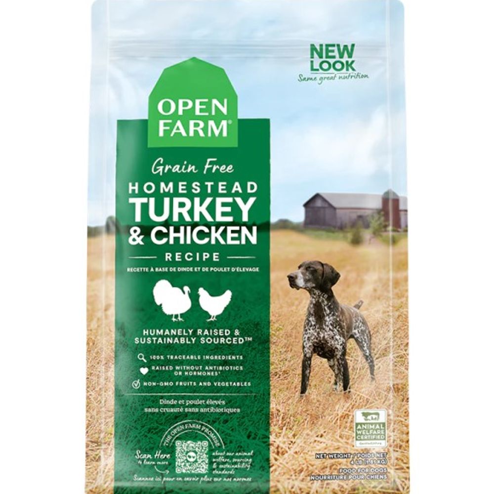 Open Farm, Homestead Turkey & Chicken Grain-Free Dry Dog Food