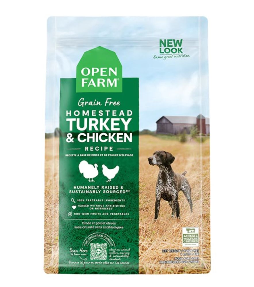 Open Farm, Homestead Turkey & Chicken Grain-Free Dry Dog Food