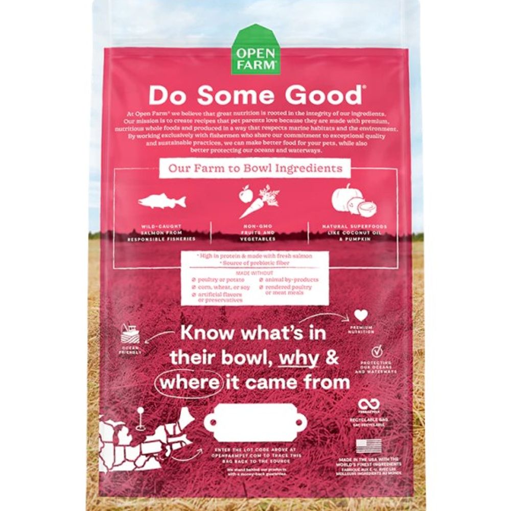 Open Farm, Wild-Caught Salmon Grain-Free Dry Dog Food
