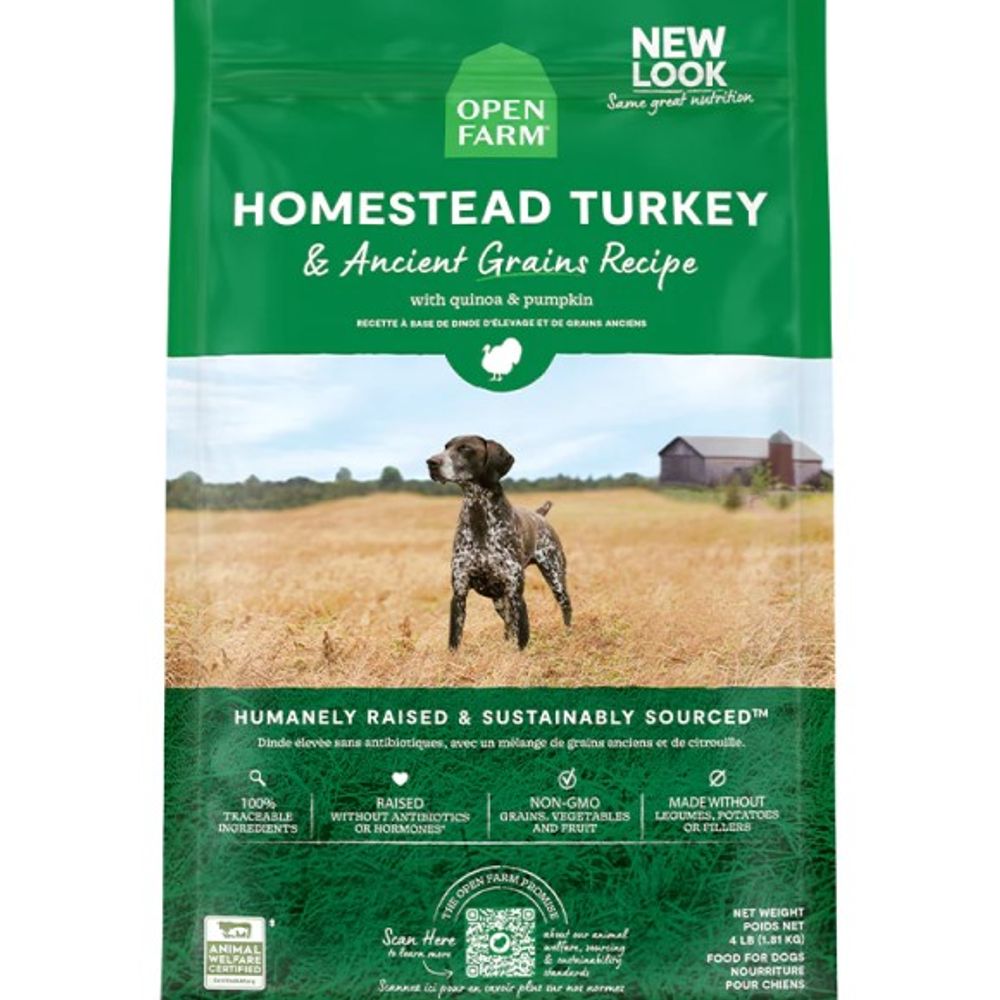 Open Farm, Homestead Turkey & Ancient Grains Dry Dog Food