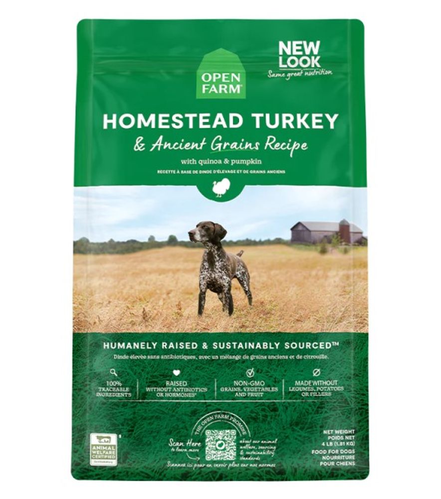 Open Farm, Homestead Turkey & Ancient Grains Dry Dog Food
