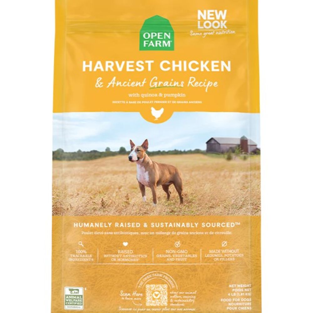 Open Farm, Harvest Chicken & Ancient Grains Dry Dog Food