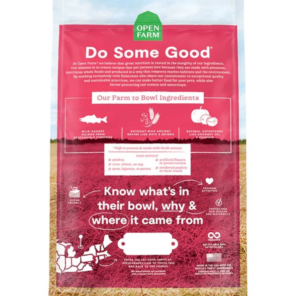Open Farm, Wild-Caught Salmon & Ancient Grains Dry Dog Food