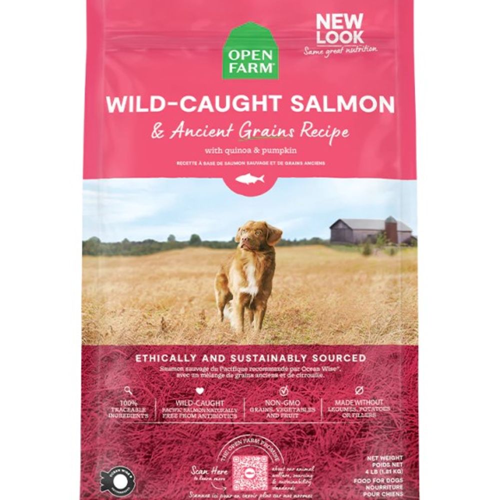 Open Farm, Wild-Caught Salmon & Ancient Grains Dry Dog Food