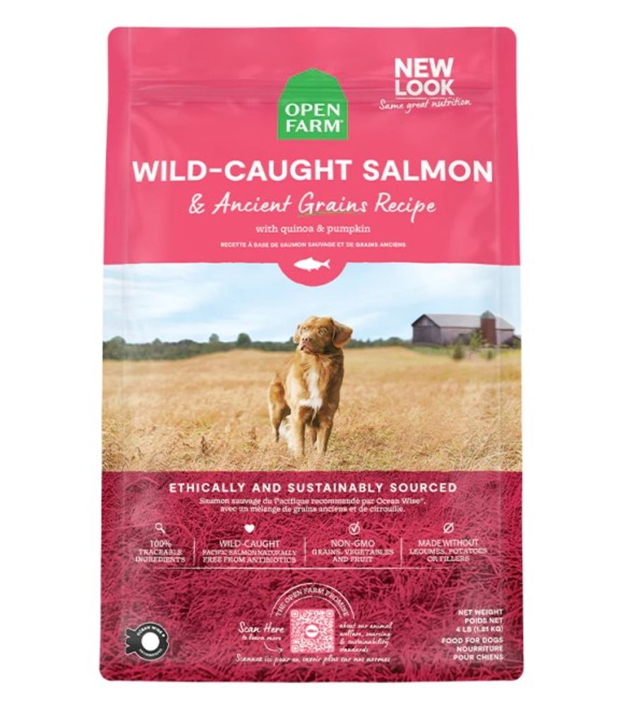 Open Farm, Wild-Caught Salmon & Ancient Grains Dry Dog Food