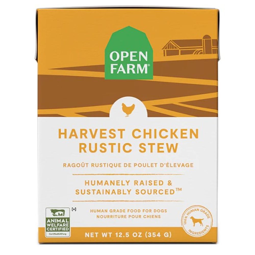 Open Farm, Harvest Chicken Rustic Stew Wet Dog Food, 12.5 oz
