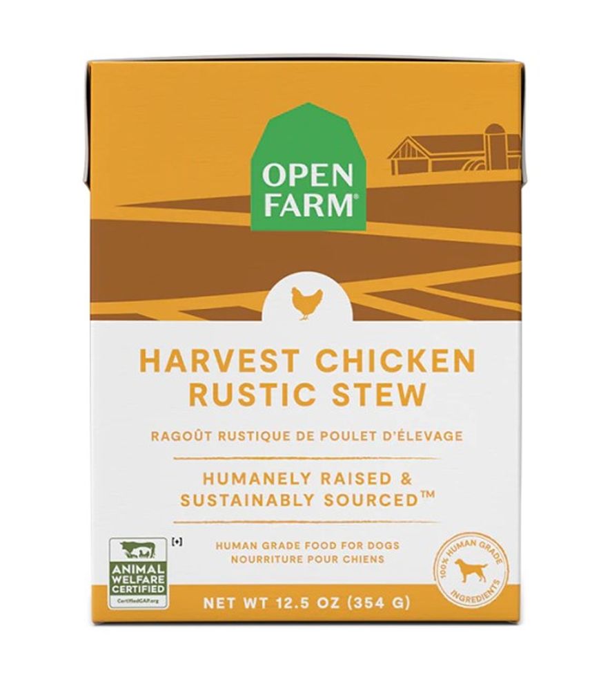 Open Farm, Harvest Chicken Rustic Stew Wet Dog Food, 12.5 oz