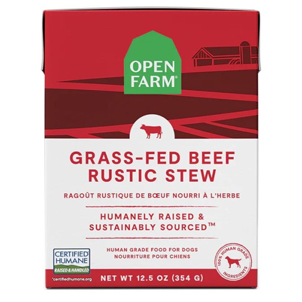 Open Farm, Grass-Fed Beef Rustic Stew Wet Dog Food, 12.5 oz