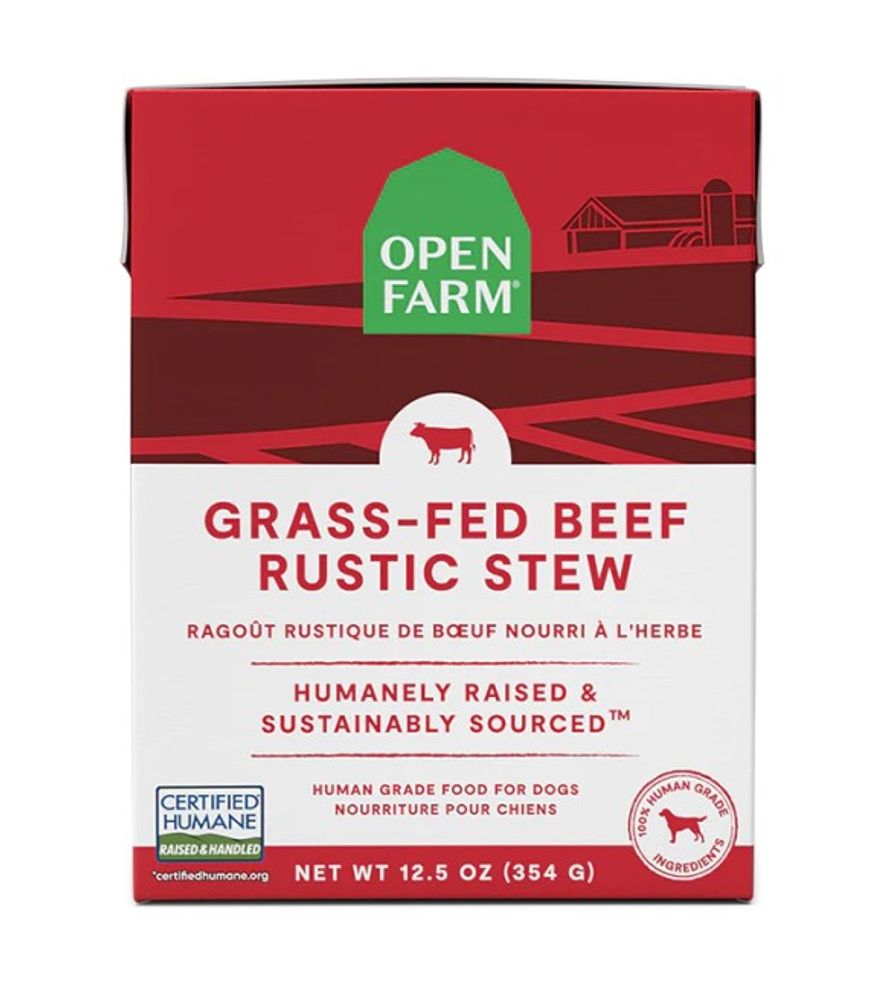 Open Farm, Grass-Fed Beef Rustic Stew Wet Dog Food, 12.5 oz