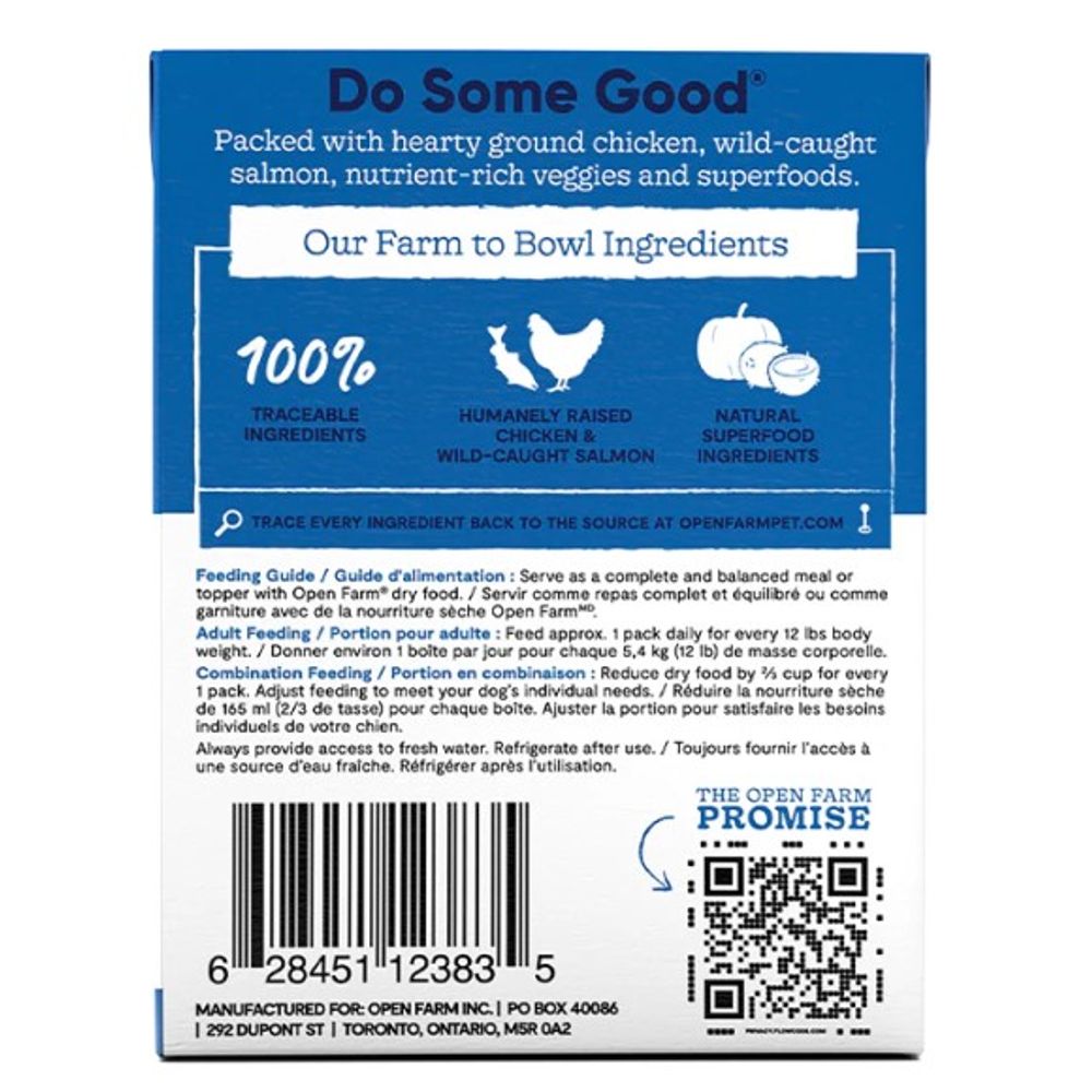 Open Farm, Chicken & Salmon Rustic Stew Wet Dog Food, 12.5 oz