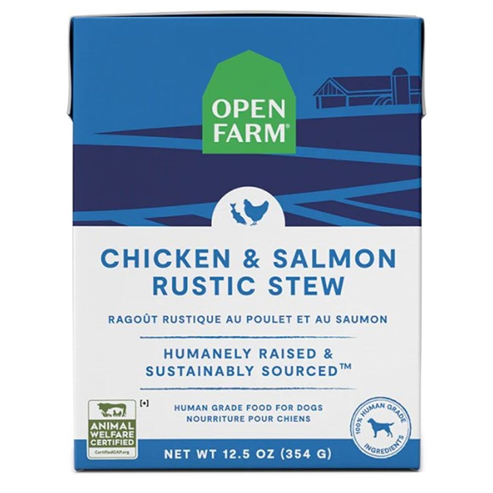 Open Farm, Chicken & Salmon Rustic Stew Wet Dog Food, 12.5 oz