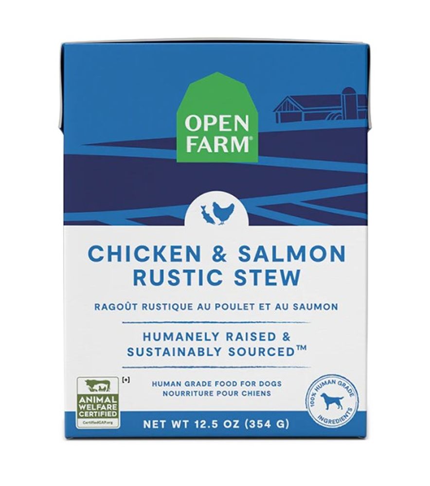 Open Farm, Chicken & Salmon Rustic Stew Wet Dog Food, 12.5 oz