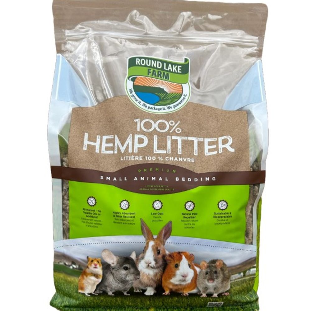 Round Lake Farm, Hemp Litter Bedding, 10 lb