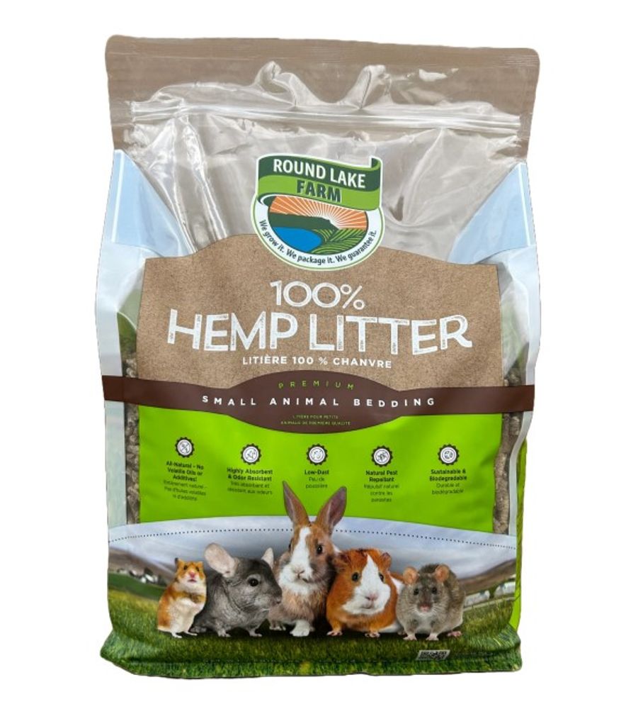 Round Lake Farm, Hemp Litter Bedding, 10 lb
