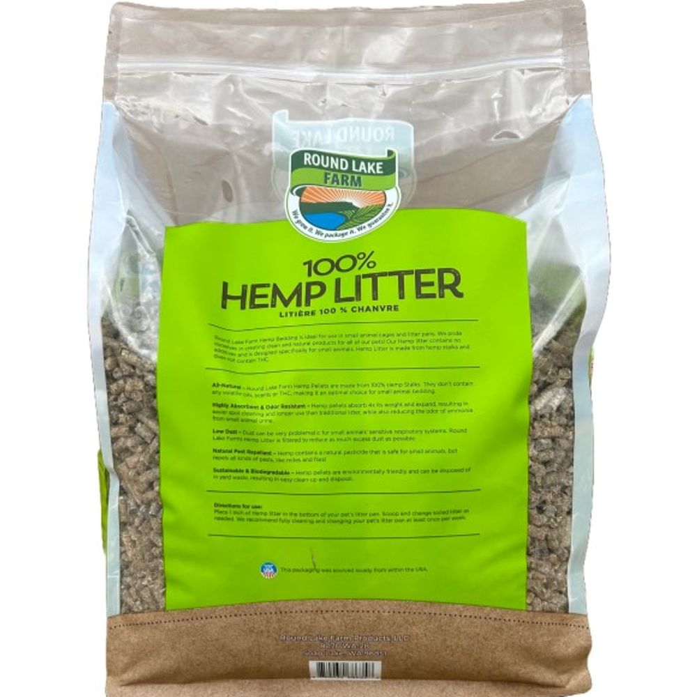 Round Lake Farm, Hemp Litter Bedding, 10 lb