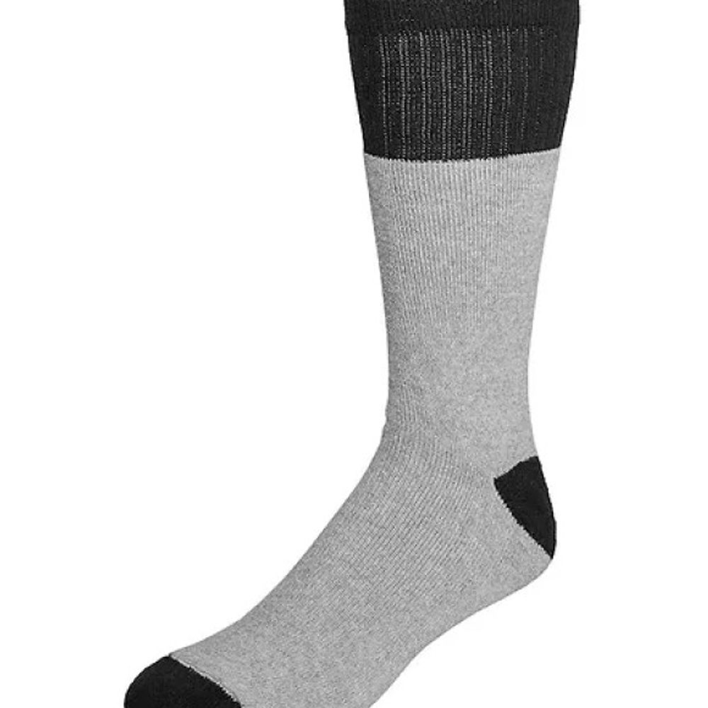 Railroad, Men's Black Mid-Weight Boot Sock, 2 pk