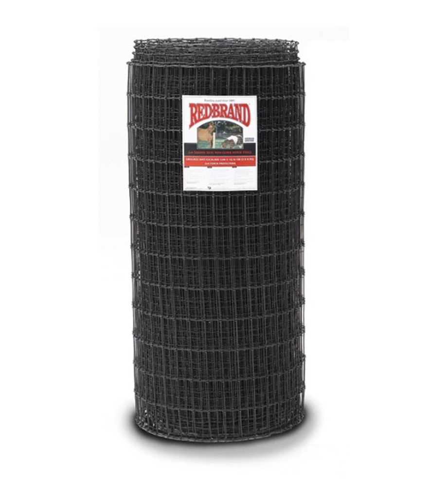 Red Brand, 72 in x 100 ft Black Non-Climb Horse Fence