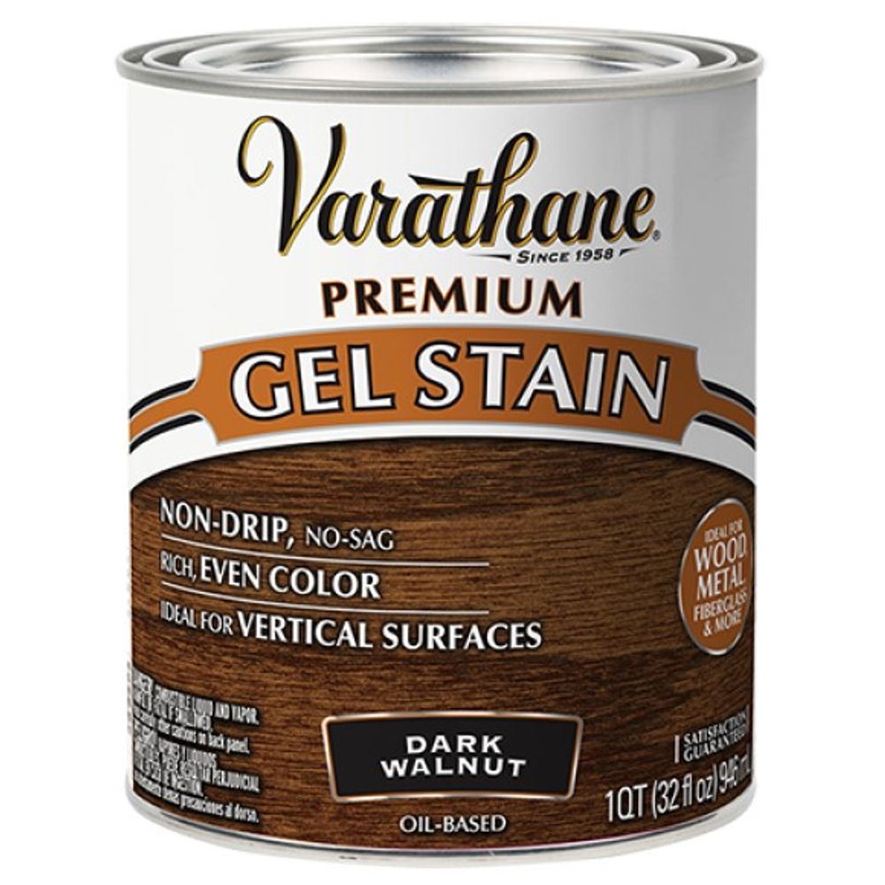 Varathane, Dark Walnut Premium Gel Stain, 1 qt