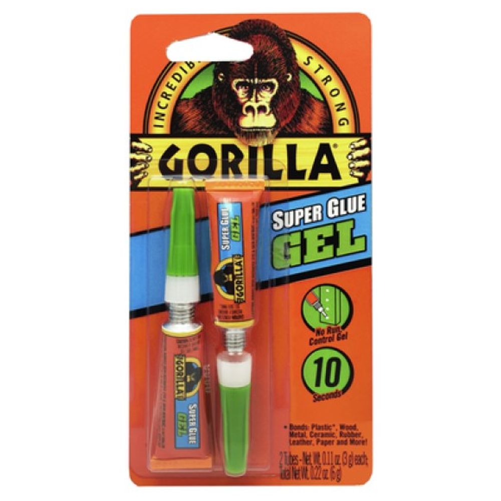Gorilla Glue, Super Glue Gel, 2 pk