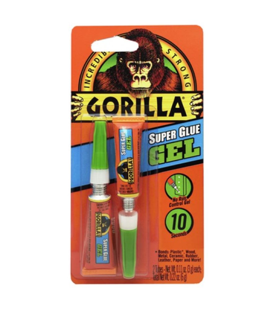 Gorilla Glue, Super Glue Gel, 2 pk