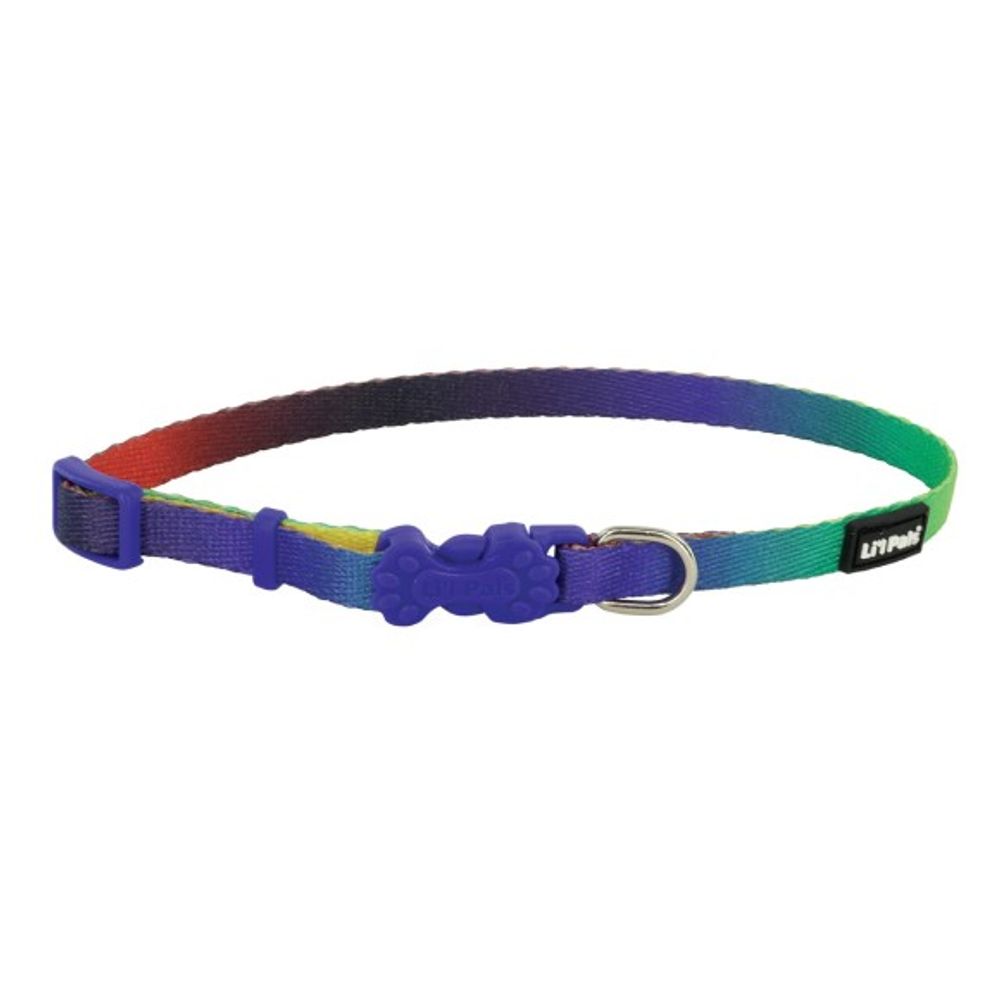 Lil Pals, Dark Prism Adjustable Patterned Dog Collar