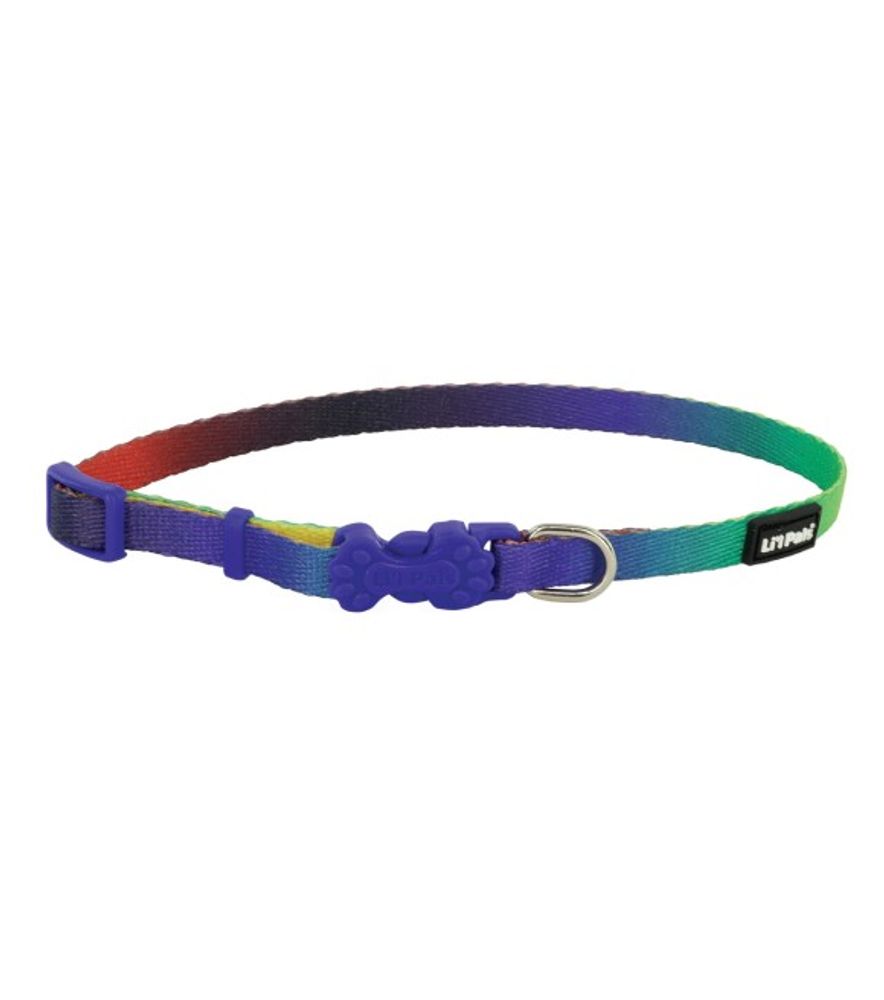 Lil Pals, Dark Prism Adjustable Patterned Dog Collar